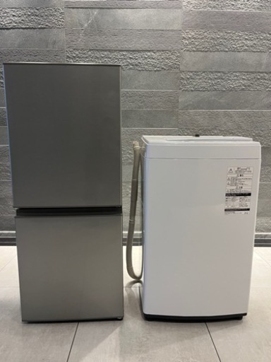 福岡市配送設置無料　高年式TOSHIBA洗濯機、AQUA冷蔵庫セット