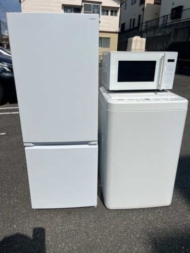 福岡市配送設置無料　高年式22年製冷蔵庫　電子レンジ　21年製洗濯機セット