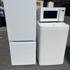 福岡市配送設置無料　高年式22年製冷蔵庫　電子レンジ　21年製洗濯機セット