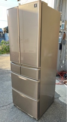 フレンチドア■シャープ 6ドア冷凍冷蔵庫 465L■SHARP SJ-XF47Y-T 6ドア冷蔵庫 プラズマクラスター搭載