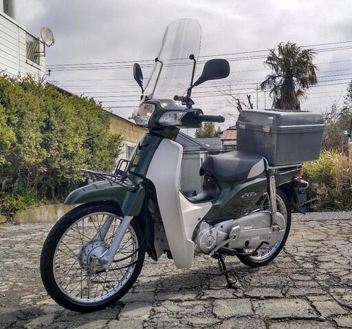 ホンダ スーパーカブ50 AA04 走行約300km 純正オプションリヤボックス