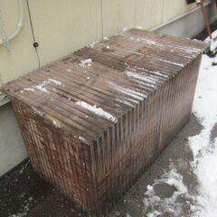 木箱(5面波板ボード) 縦約60cm、横約120cm、高さ約60cm