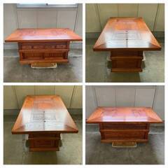 囲炉裏 ダイニング テーブル 椅子セット 破損無し 状態良好