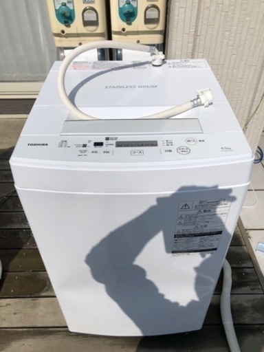 【取引決定】2020年製　TOSHIBA　洗濯機　4.5㎏　AW-45M7 家電 生活家電 洗濯機