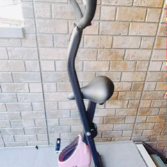 【美品】折りたたみ式 エアロバイク ピンク