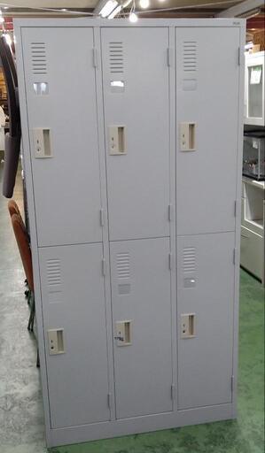 6人用スチールロッカー　90×51×179　鍵1個欠品