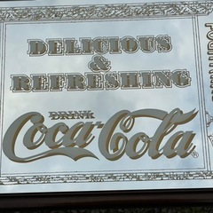 レア ！新品！正規コカコーラ パブミラー (62.5cmX48cm)