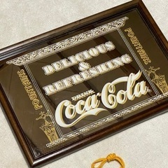 レア ！新品！正規コカコーラ パブミラー (62.5cmX48cm)