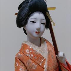 【お取引中】京人形　三味線を持つ和服美人　JAPANESE DO...