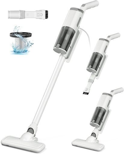 掃除機コード式 【2024年度 30kpa強力吸引】 掃除機 サイクロン 軽量 6M電源コード 2WAYスティック掃除機 家庭 180°/90°回転 遠心分離 HEPA多重濾過 コンパクト ハンディ掃除機 卓上/本棚/ハードフロア/階段/フローリング/カーペット/カーテン/ソファ/車に適用 日本PSE認証済