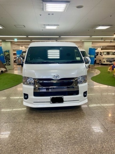 ハイエースワイド フロントスポイラー パールホワイト ハイエース