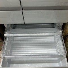 美原店　パナソニック Panasonic 冷凍冷蔵庫 NR-F557HPX-T フレンチドア 6ドア 間冷式 550L スマホ連携 自動製氷 真ん中冷凍室 2021年製 