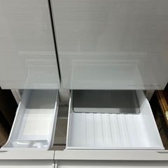 美原店　パナソニック Panasonic 冷凍冷蔵庫 NR-F557HPX-T フレンチドア 6ドア 間冷式 550L スマホ連携 自動製氷 真ん中冷凍室 2021年製 