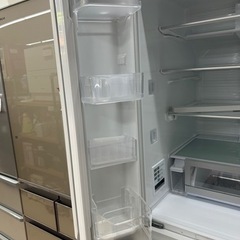 美原店　パナソニック Panasonic 冷凍冷蔵庫 NR-F557HPX-T フレンチドア 6ドア 間冷式 550L スマホ連携 自動製氷 真ん中冷凍室 2021年製 