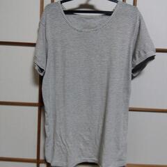 古着、Ｌサイズ、ボーダーＴシャツ