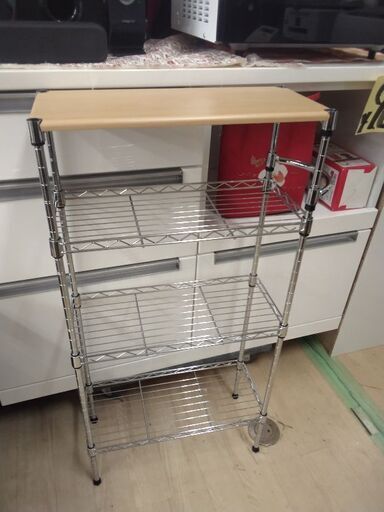 極上美品 キッチンラック メタルラック 棚 スリム