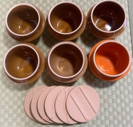 6個 釜飯 茶碗 蓋付き お皿 おしゃれ 横川駅 おぎのや プレミア 限定 アウトドア キャンプ BBQ 植木鉢