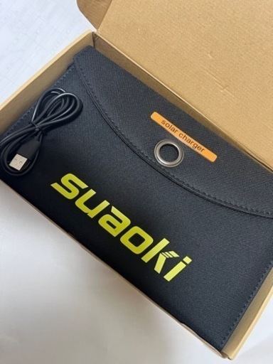 Suaoki 25W ソーラーパネル 防災用 ポータブル 折りたたみ式  5V / 2.1A 充電 スマホ充電 太陽光 非常用 USB 2ポート