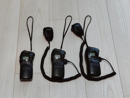 特定小電力トランシーバー三台 ALINCO DJ-P25 特定小電力