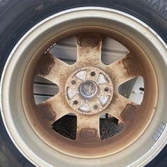 195-60-16 夏タイヤ 21年製 アルミ付き