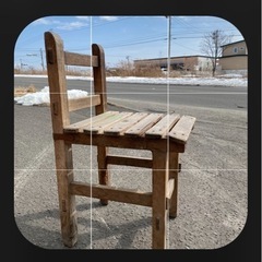 昭和レトロ　　図工室の椅子　