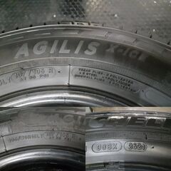 MICHELIN AGILIS X-ICE 195/80R15LT 107/105R 15インチ スタッドレス 4本 21年製 ハイエース キャラバン等　(TE312) 