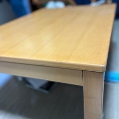 こたつテーブル（色:プレーン、タテ約50cm×ヨコ約80cm×高...
