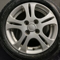 【TOYO GARIT GIZ 155/65R14】スタッドレス【ダイハツ 純正ホイール 14インチ 4.5J4HPCD100+45】20年製 バリ溝 ムーブ タント等　(TF344) 
