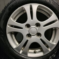 【TOYO GARIT GIZ 155/65R14】スタッドレス【ダイハツ 純正ホイール 14インチ 4.5J4HPCD100+45】20年製 バリ溝 ムーブ タント等　(TF344) 