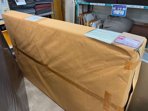 新品脚付き マットレスセミダブルベッドマットアイボリー白No.328● ※現金、クレジット、スマホ決済対応※