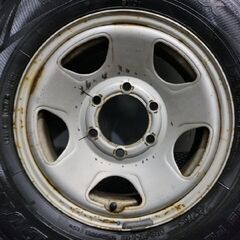 【DUNLOP SV01 195/80R15 107/105L LT】スタッドレス【トヨタ 100系ハイエース 純正ホイール 15インチ 6J6HPCD139.7】バリ溝　(TE323)