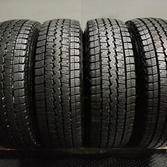 【DUNLOP SV01 195/80R15 107/105L LT】スタッドレス【トヨタ 100系ハイエース 純正ホイール 15インチ 6J6HPCD139.7】バリ溝　(TE323)