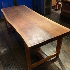 【美品】ウォールナット／天板／ダイニングテーブル