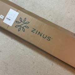 ZINUS ベッドフレーム シングル メタルウッド