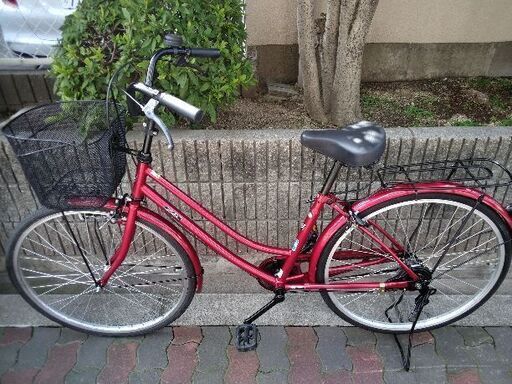 リサイクルショップどりーむ鹿大前店 No1279 自転車 黒茶 6段階ギア