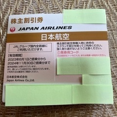 JAL株主優待割引券