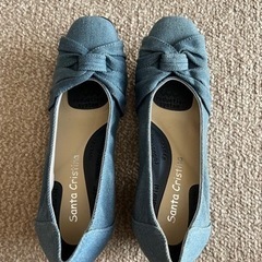 靴/バッグ 靴 パンプス　デニム　新品　22.5cm