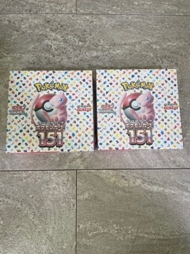 ポケモンカード151　2BOX シュリンク付き 新品未開封未使用