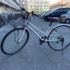 自転車　ホワイト　27インチ　LP-276TD