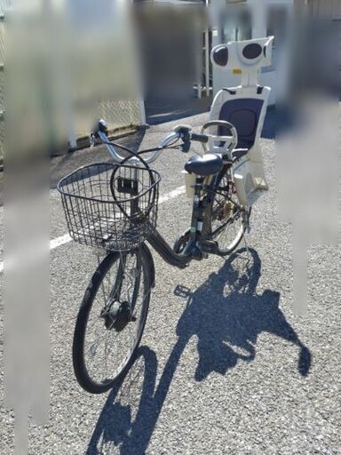 チャイルドシート付き電動アシスト自転車26インチ