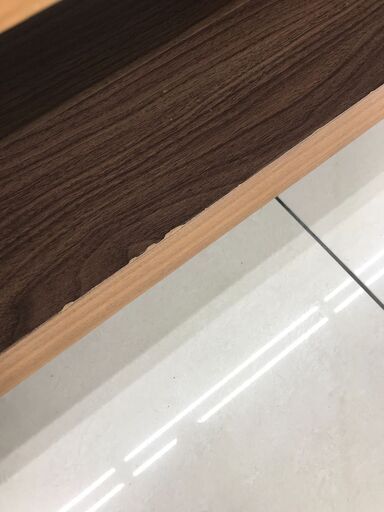 ★ジモティ割あり★  ガラステーブル ダークブラウン H32.5×D70×W120 クリーニング済み HJ2443 ☆ジモティ割あり☆ ガラステーブル ダークブラウン H32.5×D70×W120