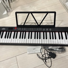 RiZKiZ 電子キーボード 61鍵盤 スリムタイプ 電子ピアノ...