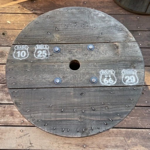 ㉗?ガレージテーブル・ガーデニングテーブル・アウトドアテーブル?電線