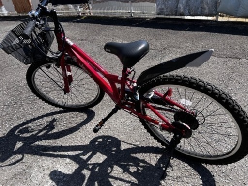 24型 子供用自転車 Jeep ジープ(レッド/外装6段変速) 【2020年モデル】