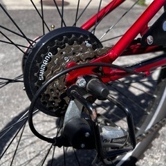 24型 子供用自転車 Jeep ジープ(レッド/外装6段変速) 【2020年モデル】