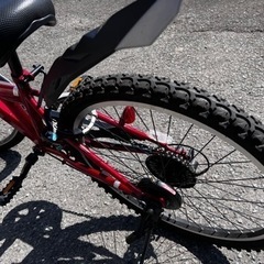 24型 子供用自転車 Jeep ジープ(レッド/外装6段変速) 【2020年モデル】