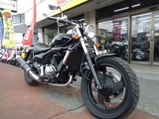 NO.4938　エリミネーター２５０Ｖ　水冷４サイクルＶツイン２５０ｃｃエンジン カーボンマフラー付き　ブラック　☆彡