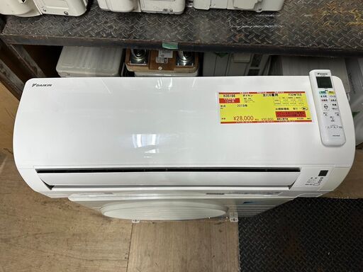 K05166　ダイキン　2019年製　中古エアコン　主に6畳用　冷房能力　2.2KW ／ 暖房能力　2.2KW