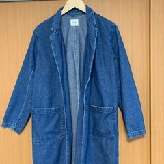 【ネット決済】メンズ　デニムコート　濃いめ青