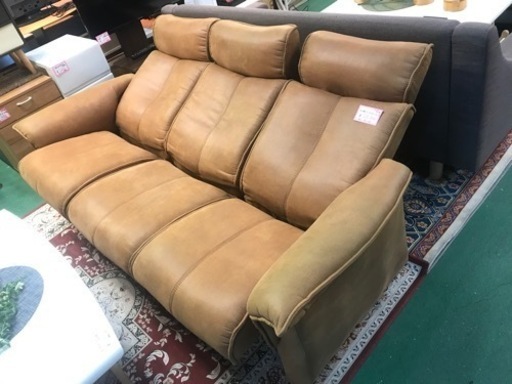 ヘッドレス付きリクライニング 3人掛けソファ - 3人掛けソファ 